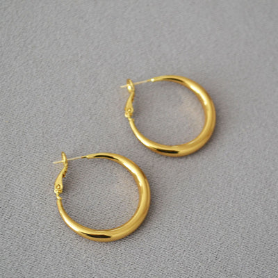 Aretes Argollas Redondas Diseño Clásico Plata 925 Elegancia Minimalista - Image 13