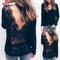 Blusa Elegante de Manga Larga Estilo Europeo para Mujer