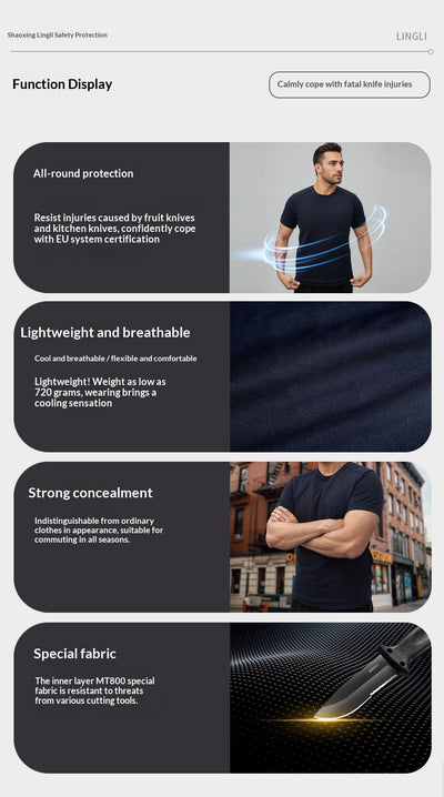 Playera Multifuncional Resistente al Corte, Transpirable, Impermeable y Flexible - Image 7