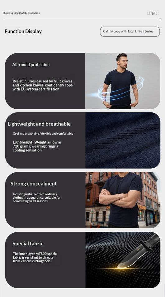 Playera Multifuncional Resistente al Corte, Transpirable, Impermeable y Flexible - Image 7
