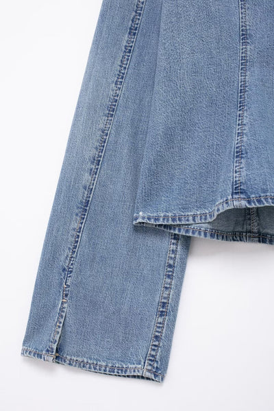Camisa Denim Anudada Estilo Europeo y Americano para Chicas Modernas - Image 10