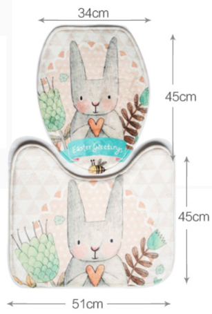 Tapete Antideslizante en U para Baño con Diseño Infantil - Image 8