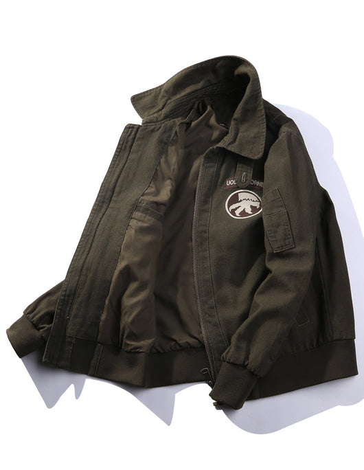 Chaqueta Bomber Retro WWII Estilo Vintage Americano - Image 13