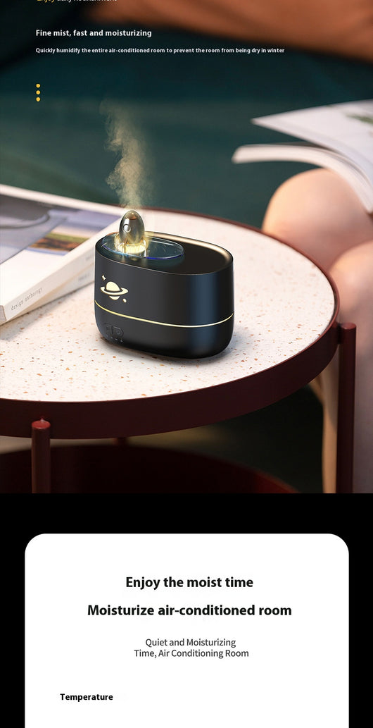 Difusor Aromático con Llama LED y Humidificador de Escritorio - Image 10