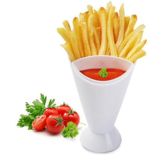 Vajilla Occidental Creativa - Tazón para Ensalada y Papas Fritas con Diseño Diagonal