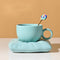 Juego de Taza y Plato de Colores Sólidos