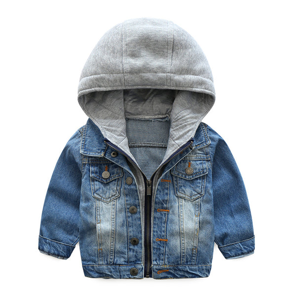 Chaqueta de Mezclilla Suave para Niños y Adolescentes