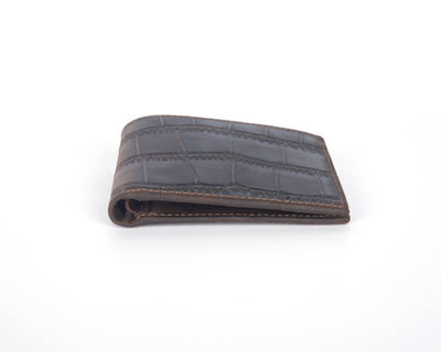 Cartera de Cuero Vacuno Primera Capa Horizontal Plateada - Image 11