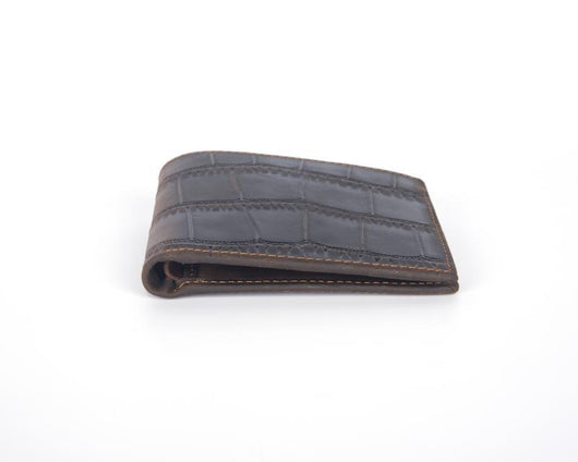 Cartera de Cuero Vacuno Primera Capa Horizontal Plateada - Image 11