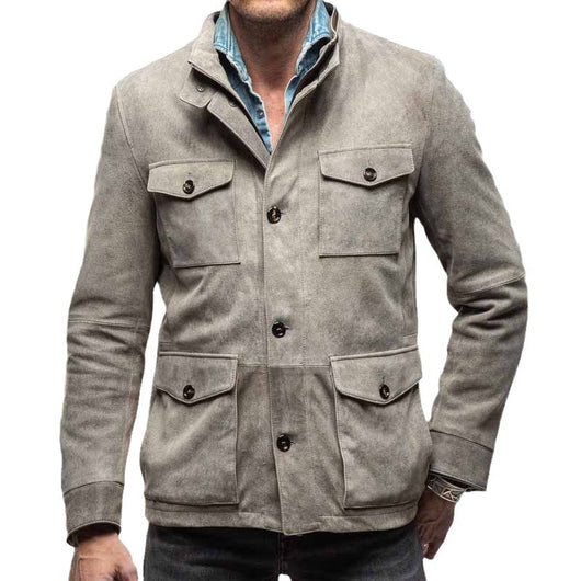 Abrigo Casual de Manga Larga con Múltiples Bolsillos para Hombre - Image 11