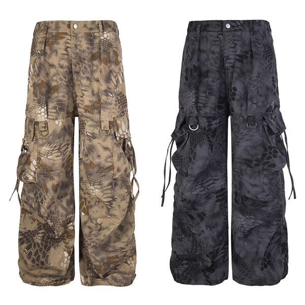 Pantalón Recto Ancho Holgado para Limpiar