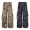 Pantalón Recto Ancho Holgado para Limpiar