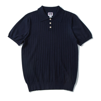 Polo de Seda Mulberry Italiano Premium Hombre - Cuello Solapa Retro Americano Rayas Tejidas - Image 8