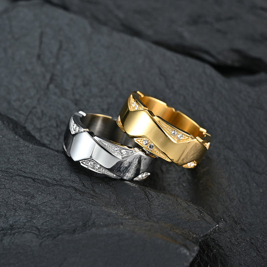 Anillos de Pareja para Compromiso y Matrimonio - Diseño Hipster Moderno