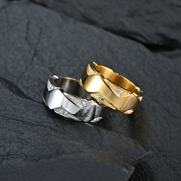 Anillos de Pareja para Compromiso y Matrimonio - Diseño Hipster Moderno