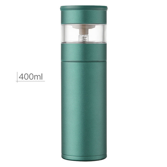 Taza Térmica con Separador de Té Automático - Acero Inoxidable