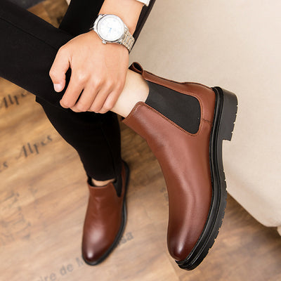 Botas de Cuero para Hombre - Elegantes y Cálidas para Invierno y Eventos - Image 8