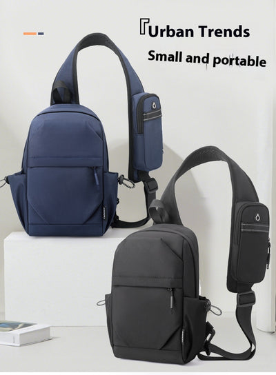 Mochila Pecho Oxford para Hombre - Bolsa Cruzada Funcional - Image 18