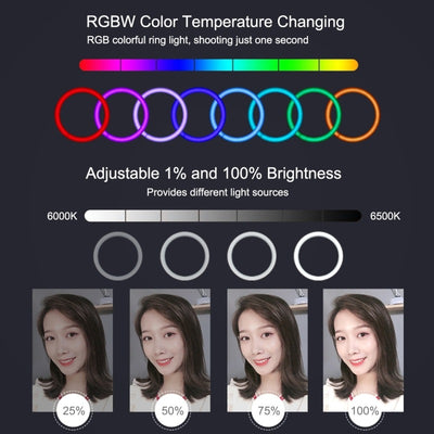 Aro de Luz LED Dimmable Dual Temperatura para Fotografía - Image 10