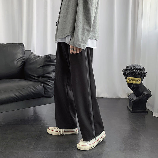 Pantalones Holgados Rectos Ancho Noveno para Hombre