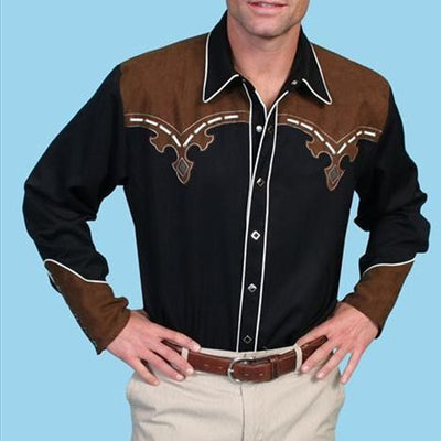 Camisa Suelta Estampada Estilo Western Americano - Image 25