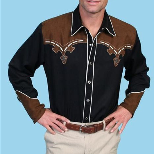 Camisa Suelta Estampada Estilo Western Americano - Image 25
