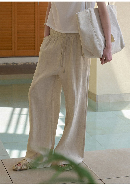 Pantalón Recto Largo Minimalista con Bolsillos Dobles para Mujer - Image 14