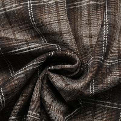 Camisa Cuadros con Bordado de Letras - Corte Holgado y Solapa Clásica - Image 4