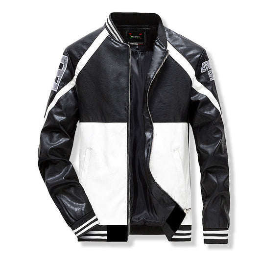 Chaqueta de Cuero PU Casual para Hombre - Estilo Juvenil Moderno - Image 2