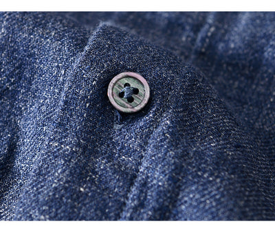 Camisa de Lino Puro para Hombre de Manga Larga - Image 20