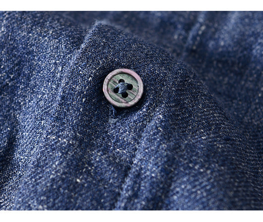 Camisa de Lino Puro para Hombre de Manga Larga - Image 20