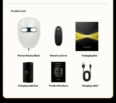 Máscara LED Facial Recargable con Tecnología de Luz de Colores - Image 14