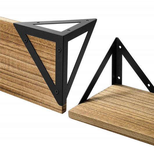 Repisa Flotante de Madera Antigua con Soporte de Pared - Image 16