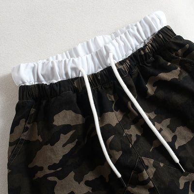 Shorts Holgados de Camuflaje con Bolsillos y Cordón Ajustable - Image 10