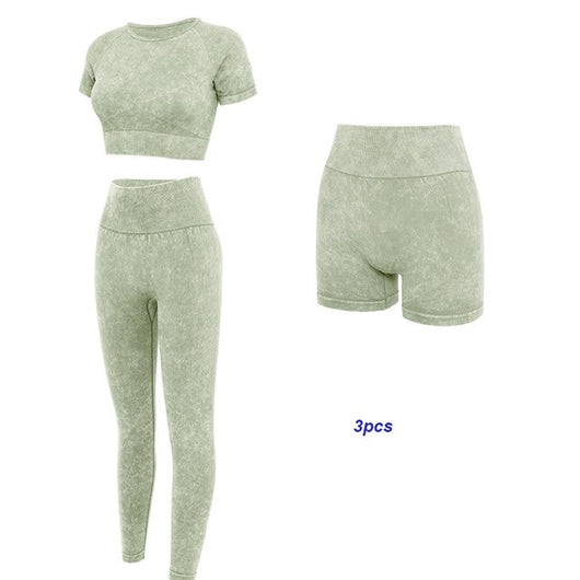 Conjunto Deportivo Yoga Mujer Seamless - Pantalón y Top Fashion - Image 25
