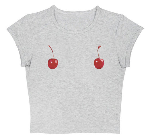 Camiseta Niña Estampado Cereza Sin Mangas Estilo Urbano - Image 9