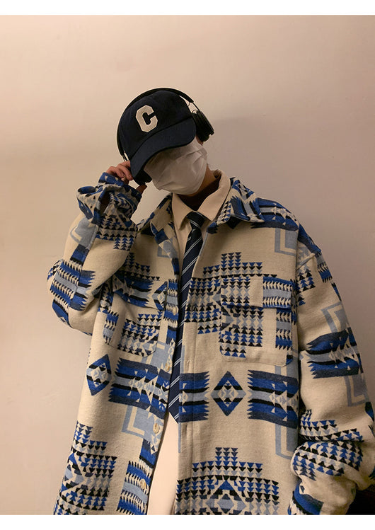 Abrigo de Lana Oversized para Hombre - Chaqueta Casual Holgada - Image 10