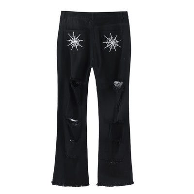 Pantalones Acampanados Holgados con Detalle Deshilachado - Estilo Europeo Casual - Image 3