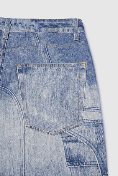 Jeans con Bordado Artesanal y Estampado Digital Lavado - Image 10