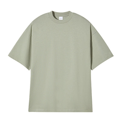 Men's basic short sleeve t-shirt in a solid teal color, featuring a comfortable crew neck and relaxed fit. - Image 14
