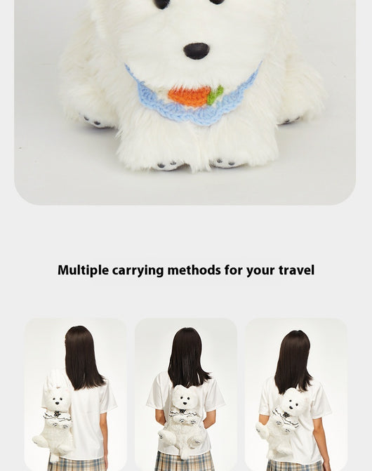Peluche Perro West Highland Blanco Suave y Adorable - Image 15