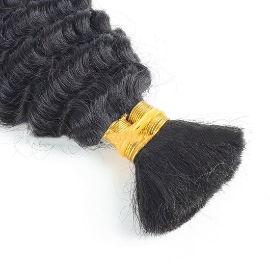 Cabello a Granel Ondas Profundas Boho Trenzas Mixtas Humano - Image 10