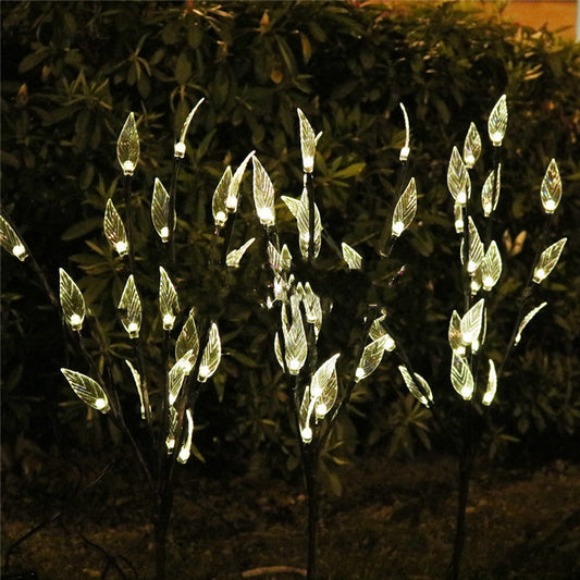 Lámpara Solar Rama de Árbol con Hojas Iluminadas - Image 2