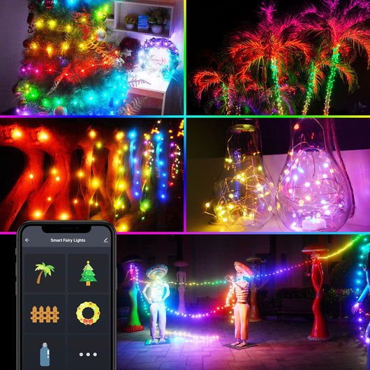 Luces LED Inteligentes Sincronizadas con Música - Guirnalda Dreamcolor para Navidad y Año Nuevo - Image 9