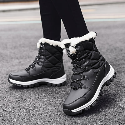 Botas de Nieve Cálidas Acolchadas de Terciopelo para Mujer - Image 5