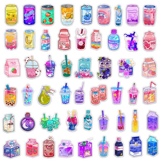 Stickers de Bebidas Estilo Instagram - Diseño Graffiti Cute - Image 2