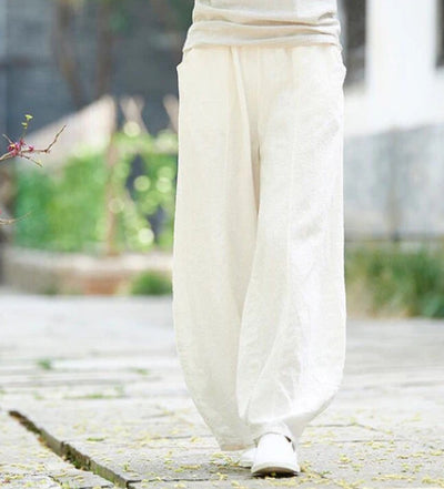 Pantalones Holgados Cintura Ajustada Talla Grande para Mujer - Image 8