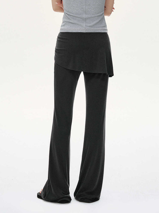 Pantalones Casuales Tejidos con Detalles de Encaje y Cordones - Image 3
