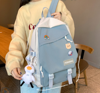 Mochila Escolar Femenina Estilo Coreano para Primaria y Secundaria - Image 2