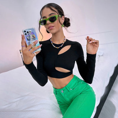 Blusa Elegante de Manga Larga con Detalles Calados - Image 12